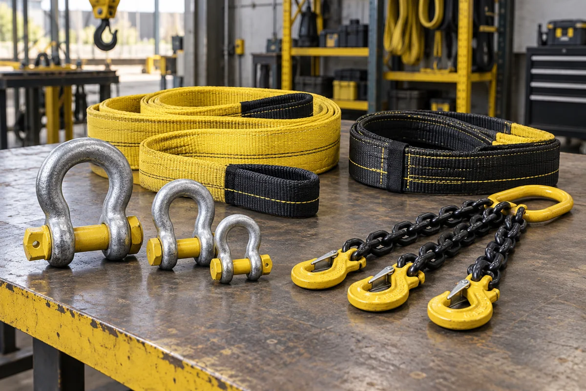 Crane rigging signal training illustrative image