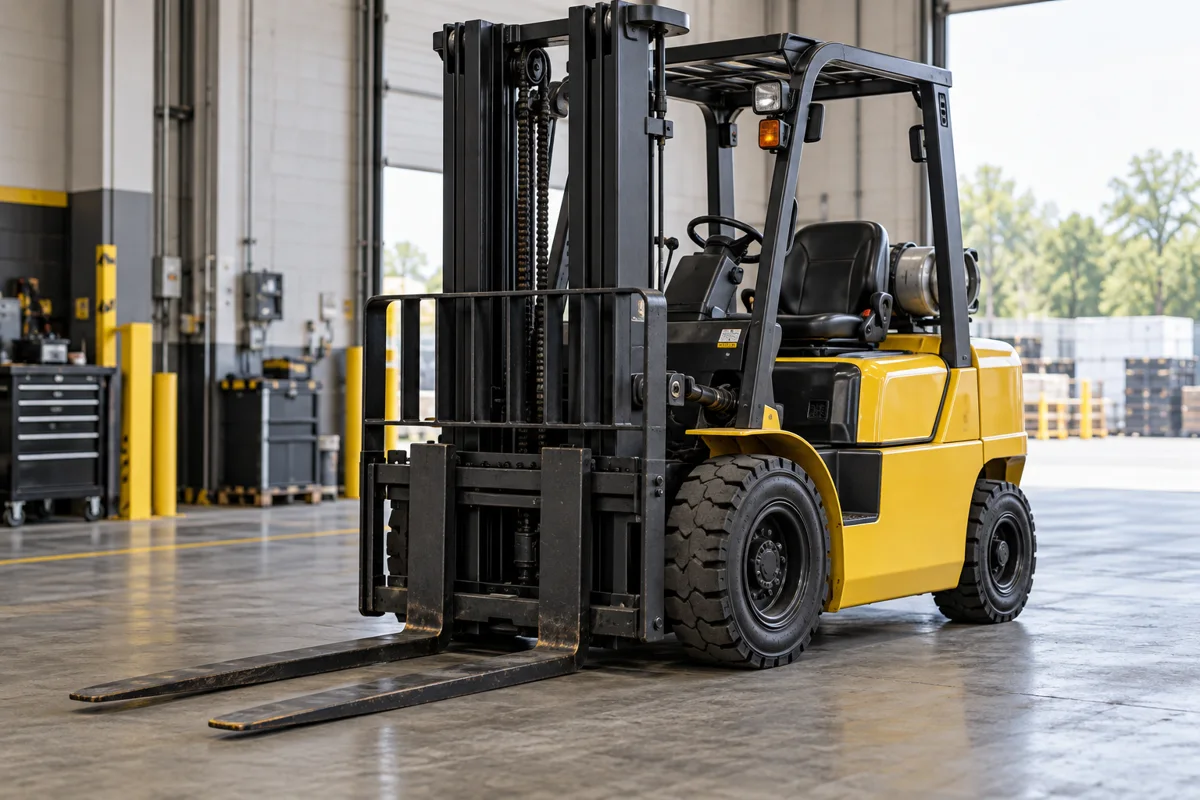 Forklift telehandler inspections illustrative image