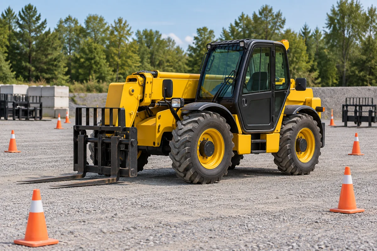 Forklift telehandler training illustrative image